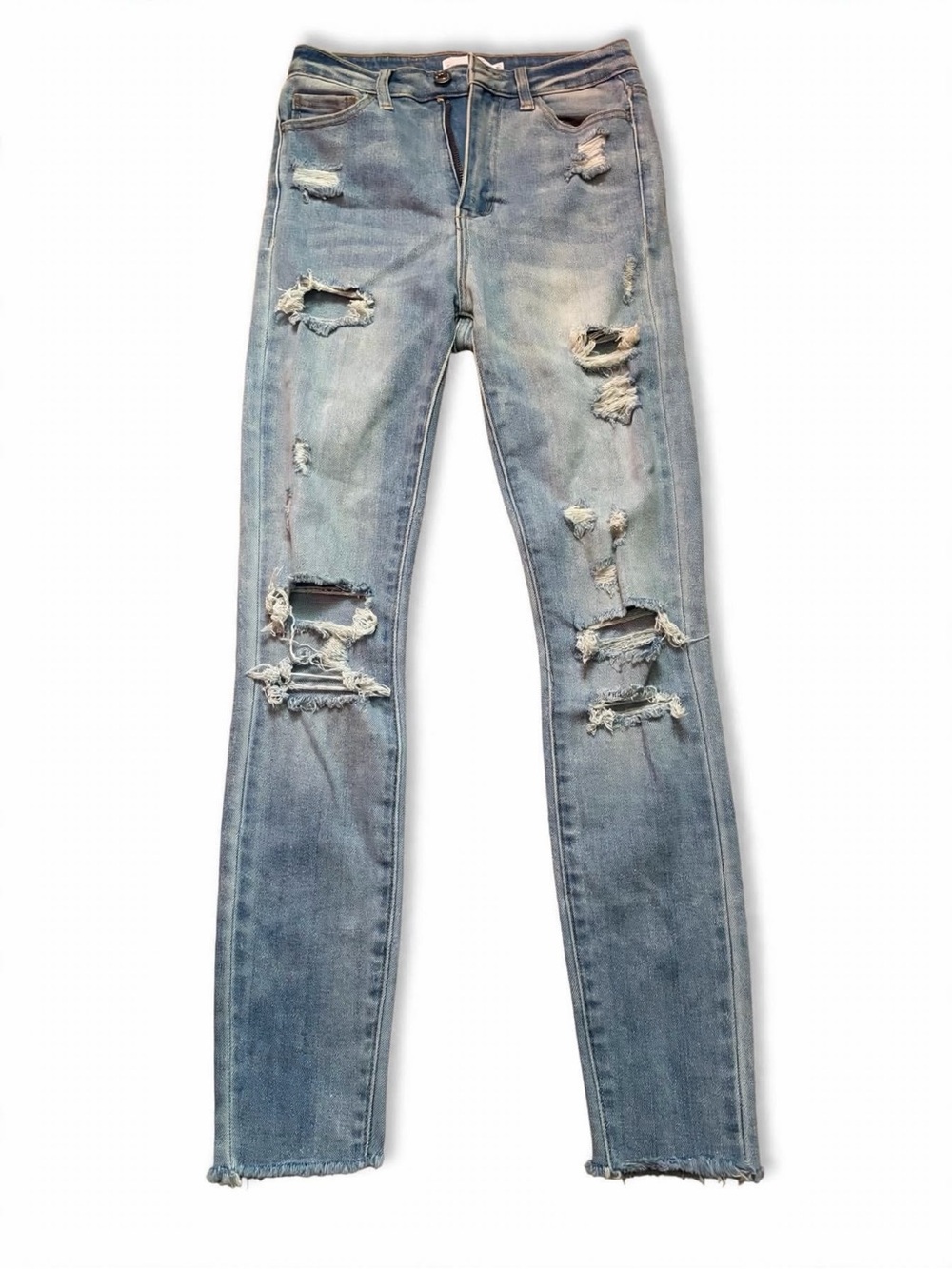 Cello Light Blue Distressed Women’s Skinny Jeans